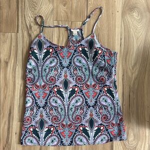 J. Crew Multicolor Paisley Camisole